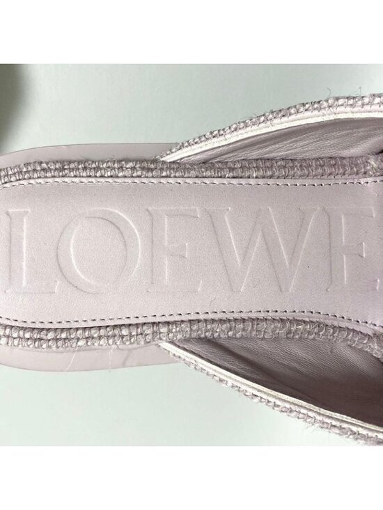 Loewe Slide Sandals Jute 39 Lavender main image 2